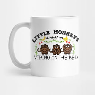 Little monkey straight up vibing on the bed Mug